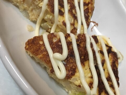 もっちもち☆うどん入り和風オムレツ